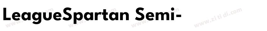 LeagueSpartan Semi字体转换 LeagueSpartan Semi字体转换